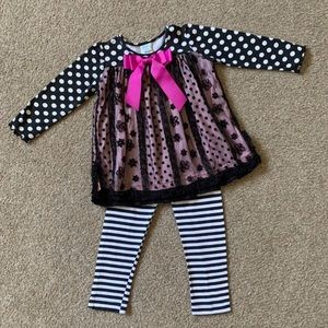 Peaches & Cream Girls Outfit Size 4